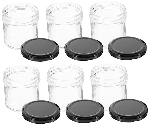 TOPBATHY 6stücke Teiliges Aufbewahrungsgläser Mit Deckel Luftdichter Glasbehälter Für Lebensmittel Gewürze Marmelade Und Honig Für Küche Und Vorratslagerung