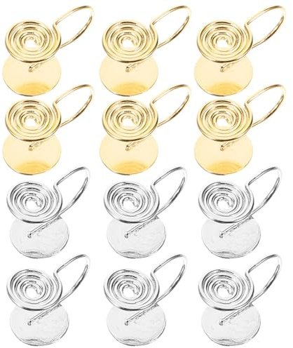 Druck-Ohrringe Für Keloide: 12 Stück Kompressions-Ohrringe -Ohrclips Ohrmanschette Metallspirale Nicht Durchbohrte Künstlicher Nasenring Für Damen Und Herren