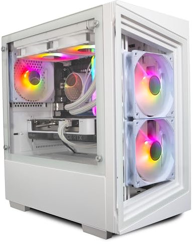 ionz Gaming PC - Intel i5-12400F | | Nvidia RTX 5060 | 32GB RGB DDR5 RAM | 1TB NVMe SSD | 600W PSU | 240mm AIO | Windows 11 | WiFi | G1 WHITE