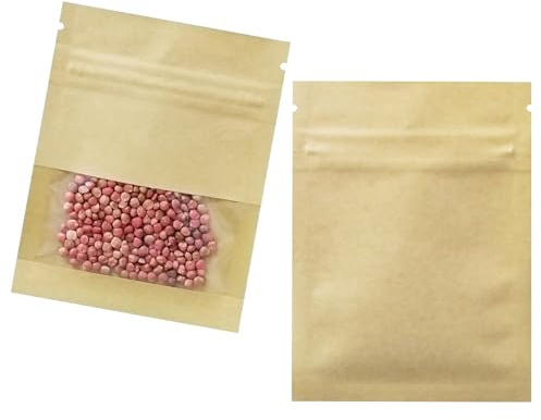 WACCOMT Pack Pequeña Bolsas de Sobres Reeditables, 100 unidades, 7x10cm