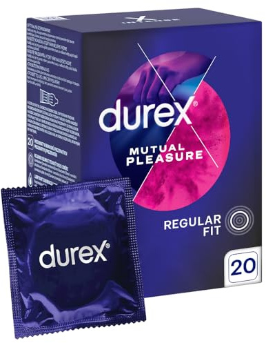 DUREX MUTUAL PLEASURE Kondome Noppen Verzögerungsschmiermittel 20 Stk