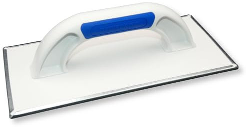 DEWEPRO Planche à poncer WDVS et béton cellulaire avec planche de support fermée - Planche à râper - Planche à râper avec revêtement en tôle d'acier galvanisé - 270 x 130 mm - Planche de nivellement -