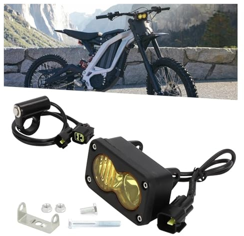 Moto Faro Assemblea Moto Luce Bar Ad Alta Luminosità Faro Testa Della Lampada Plug N Play Per Talaria Sting R MX4 Proiettore A LED Faro Kit PC Lente Fari Moto