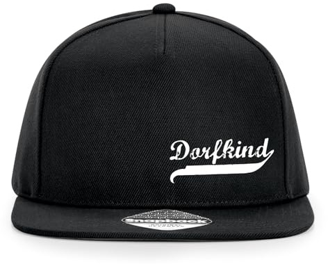 Hellweg Druckerei Snapback Cappy Dorfkind Vintage Geschenk Black Dorfkind Mode