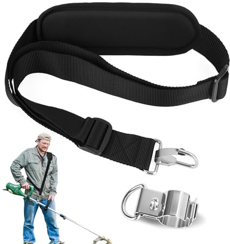 Vylyciy Verstellbarer Schultergurt für Rasentrimmer, Gurt für Motorsense, 50 – 90 cm