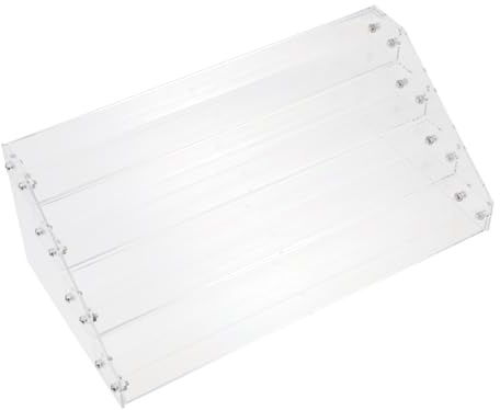 WOFASHPURET Organizador De Esmaltes De Uñas Acrílico 4 Capas 30 Cm Transparente Soporte Multifuncional Para Manicura y Almacenaje Tocador