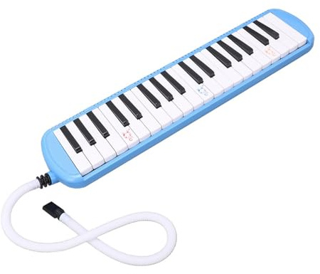 Hamwesh 37 Key Melodica Instrument, Luftpianentastatur mit Tragetasche und Mundstücke für Anfänger Melodica -Liebhaber (BLUE)
