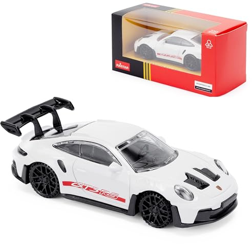 CMJ Porsche 911 GT3 RS 1:43 Modellauto aus Druckguss – Weiß | Detailliertes Sammlermodell | Offiziell Lizenziertes Produkt