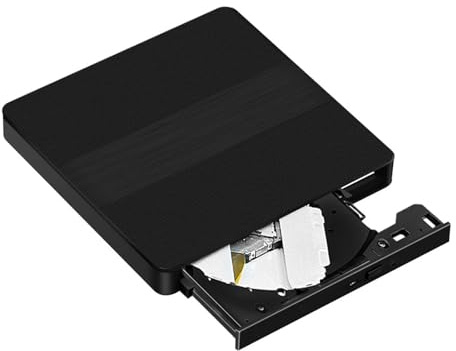 Lecteur Optique DVD Externe 2 en 1 USB 3.0 Type C, Lecteur enregistreur DVD for Ordinateur Portable et de Bureau Fonctionnement Fluide