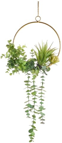 BESPORTBLE Guirnalda de Plantas Suculentas Artificiales Verdes para Decoración de Bodas y Pared Colgante Cuerda de Yute 1 Unidad para Decoración de Hogar Oficina y Eventos