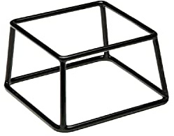 APS 33251 Buffetständer Multi Round, Tellerständer, Schalenständer, mit Antirutschbeschichtung (PVC), 18 x 18 cm, Höhe 10 cm, Metall, schwarz