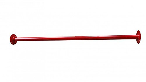 NiroSport Reckstange Turnstange Turnreck Outdoor Garten, Metall, pulverbeschichtet, witterungsbeständig, bis 130 kg, (Rosa, 122 Zentimeter)