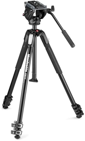 Manfrotto Testa video fluida MVH500AH con treppiede MT190X3