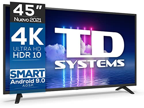 TD SYSTEMS TELEVISOR K45DLJ12US 45 FHD SMART ANDROIDTV WIFI USB HDMI NEGRO
