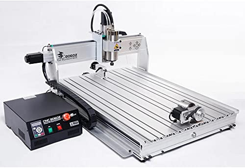 Machine à 4 axes 6040 cnc avec port USB de broche de 2200 W et poignée de gravure CNC fraiseuse et cavingmachine