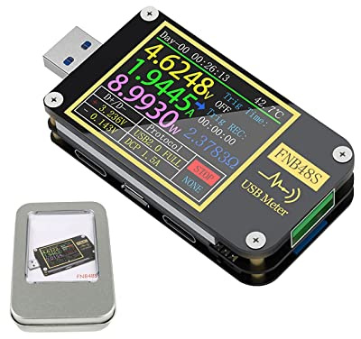 usb FNB48 PD Trigger Voltmeter Spannungs- und Stromtester DC 4-24V 6.5A Multimeter PPS Schnellladeprotokoll USB 3.0