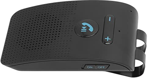 Dioche Freisprecheinrichtung fürs Auto, Bluetooth kabelloser Sonnenblendenempfänger, Freisprecheinrichtung, MP3-Lautsprecher mit rückseitiger Befestigungsmöglichkeit
