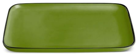 EGAN Vassoi Collezione Cocoricò. Oggetto Realizzato in Porcellana di Colore Verde. Dimensioni: 21x13 cm. La referenza è 228043.
