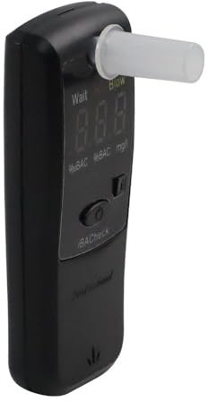 iBACheck Ficktestare med LED-display, låg strömförbrukning och testmöjligheten att testa cirka 350 tester, enkel användning med 10 minnen för testjämförelse (Black 178)
