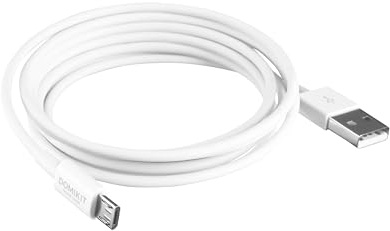 DOMIKIT Câble Micro USB 1,5 Mètre - Charge Rapide 2A+, Cuivre Premium, Transfert de Données Fiable, Protection Aluminium, Compatible Télévision, Moniteur, Ordinateur, Appareil Photo