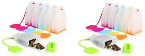 MAGICLULU 12piezas Infusor De Té De Silicona Reutilizable Filtros Para Sueltas Para Tazas Teteras y Mugs Aleatorios