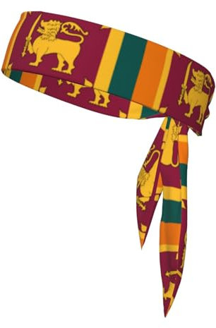 Das Sport-Stirnband mit Sri-Lanka-Flagge eignet sich zum Tragen beim Sport, bietet ein luxuriöses Gefühl und kann umgekehrt getragen werden.