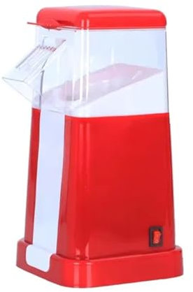 Máquina de Palomitas Máquina de palomitas de maíz de aire caliente, máquina eléctrica de palomitas de maíz de 1200W, palomitas de maíz rápidas con tapa superior for fiesta familiar en casa (rojo) Palo