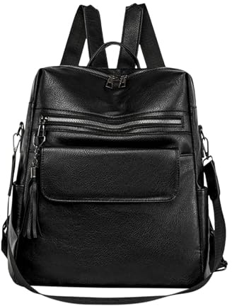 Mochila para mujer, mochilas pequeñas, mochilas para niñas | mochilas robustas para damas, mochila versátil para mujer, bolsos de hombro elegantes para mujer, 13,39 x 6,3 x 13,78 pulgada