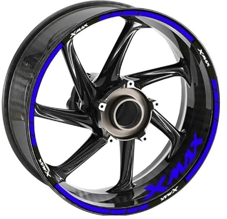 PPXDM Pegatinas para Llantas De Motocicletas, Calcomanías Decorativas Reflectantes para Bordes, Accesorios para Y&amaha X-MAX 125 250 300 400(Style 4)