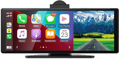 Wireless Apple CarPlay & Android Auto Display für Auto – Mit 1080P Rückfahrkamera, GPS Navigation, Mirror Link, Plug & Play für alle Fahrzeuge (SUV/LKW/PKW) (10.26“)