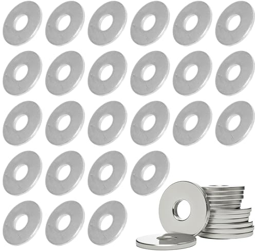 PIKABOOM 25 rondelle M8 x 20 in Acciaio Inox A2 - rondelle per Viti, Dadi e Barre filettate - rondelle Metalliche per Elementi di Fissaggio