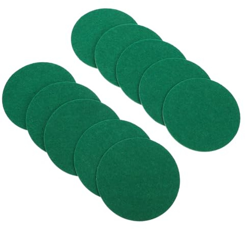 UPKOCH Lot de 10 Tampons Poussoirs en Feutrine pour Air Hockey Accessoires De Remplacement Jeu De Table 3.74In X 3.74In X 0.08In pour Parties De Hockey sur Air en Salle De Jeux