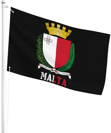 Poliestere Bandiera Da Giardino 90X150Cm Malta Emblem Bandiera Da Dell'Individualità Decorazione Bandiera Da Pirati Per Feste, Camion, Barca