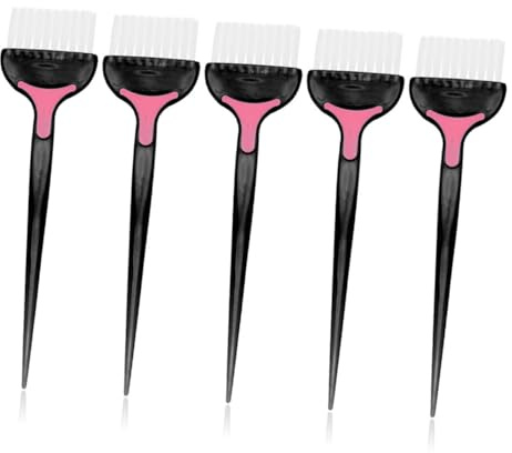 NOLITOY 5 Stück Weiche Haarfärbekämme aus Abs Geölt Leicht zu Reinigen und Waschbar für Selbstgemacht Haarfärbung und Haarstyling zu Hause