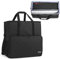 CURMIO Desktop Computer Tower and Monitor Carrying Case,Travel Tote Bag for PC Chassis, Monitor, Keyboard, Cable and Mouse, Earphone, Bag Only, Black