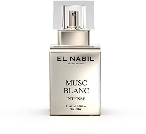 Musc Blanc 15ml INTENSE Eau de Parfum Spray - Unisex Duft - El Nabil - mit Moschus Musk - LIMITED EDITION