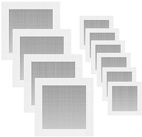 Yingcen 10 Pcs Plaster Repair Patch10/20 cm White Aluminum Wall Repair Patch Mesh Crack Patch for Common Everyday Damage Cracks Holes Interior Walls Ceilings.