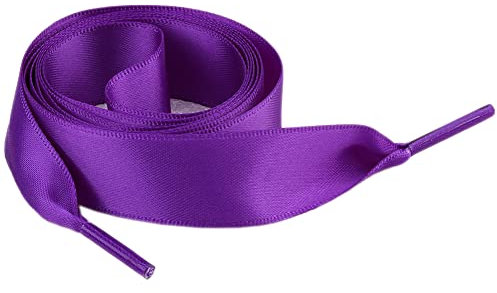4 paia di lacci in raso, 100 cm di lunghezza, 2 cm di larghezza, universali, con lacci, resistenti agli strappi, per tutte le scarpe unisex casual, in tela di diverse dimensioni, viola, Lilla