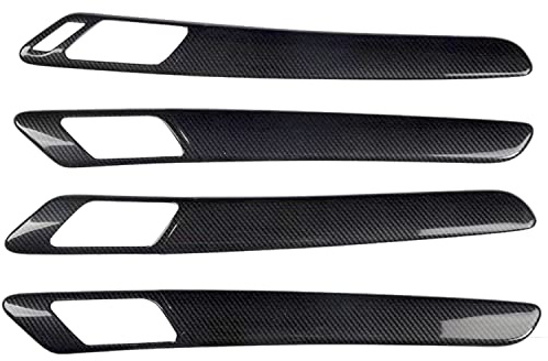 HIGH FLYING für Golf 6 Mk6 VI 2008-2012 Interieur Dekor ABS Kunststoff Kohlefaserfarbe, nicht für Variant/Cabrio (Türverkleidungen, Typ 1)