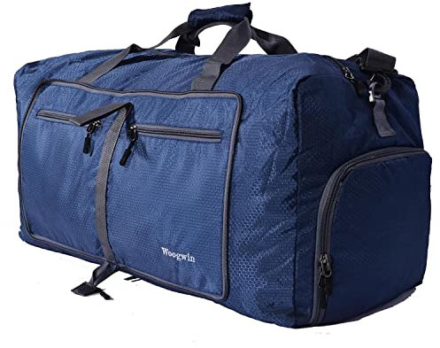 60L Borsone da Viaggio Grandi Pieghevoli Borsone Palestra Uomo Donne Borsa da Leggero e Impermeabile Borsoni Weekend Notturno per Campeggio Bagagli Sport Vacanza