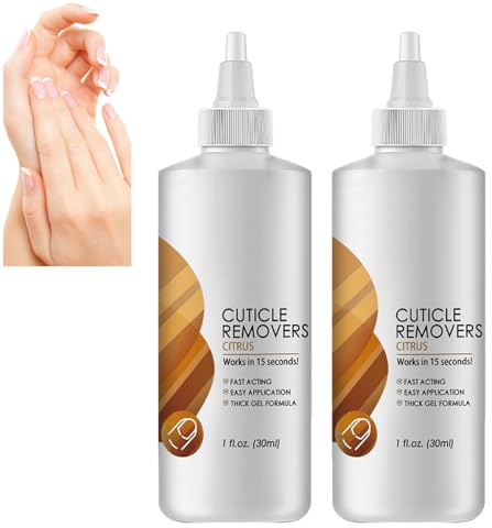 Instant Cuticle Care Gel,Cuticle Remover Cream,Cuticle Remover,Nail Cuticle Repair Gel,Nail Cuticle Softener Moisturizing Gel,Nail Cuticle Care Gel,Supremely Gentle Cuticle Remover 2 * 30ML