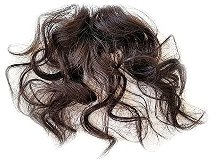 Pony Haarspange Echthaar Clip-in, dünner, lockiger, natürlicher, flauschiger, modische Luft-Pony, synthetische Haarteile, Haarverlängerung für Frauen