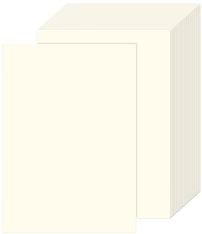 Premium A4 Papier, 100 Blatt, 100 g/m² – Kopierpapier und Druckerpapier für DIY-Projekte, Durchzeichnen, Skizzieren, Druck und Kopier,Bastelkarton,Kreatives Basteln,Tonpapier(cremeweiß) (A3)
