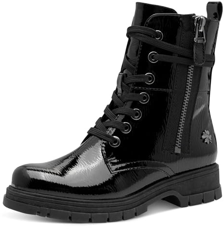 Marco Tozzi Damen 2-85200-41 Stiefelette, Black Patent, 37 EU