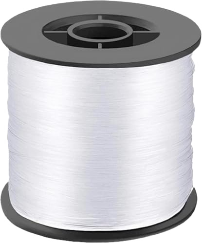 BLMHTWO 200 Meters Fishing Line, Fish String 0.8mm 57LB Fishing Wire Clear Monofilament Nylon Line Invisible Hanging Wire Thickened Nylon Thread for Hanging Crafts