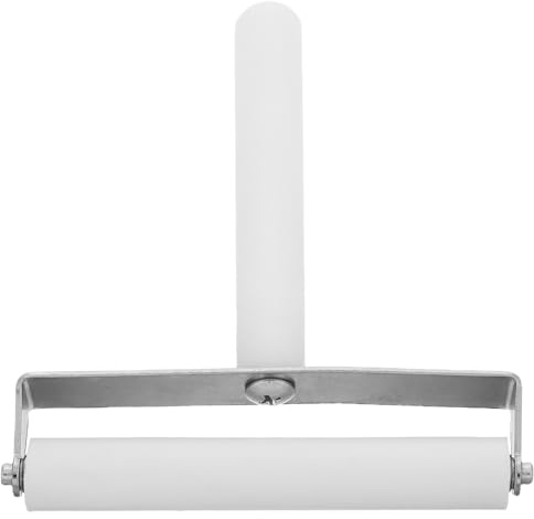 Garneck Rullo per Laminazione Bordi 10 Cm Bianco, Strumento per Pressa Pellicola Protettiva Smartphone, Rullo Applicatore di Pressione per Rimozione Bolle e Aumento Luminosità Schermo