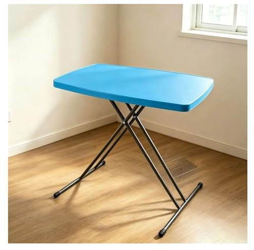 WBBML Gartentisch Klappbar Kunststoff Robust Und Langlebig Buffettisch Partytisch Balkone Cafés(Blue)
