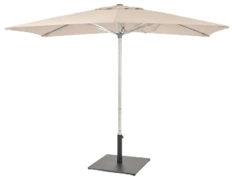Mueblo Parasol de Jardín, Sombrilla Cuadrada de Terraza con Protección UV50+ Estilo Minimalista, 3x3 m Beige