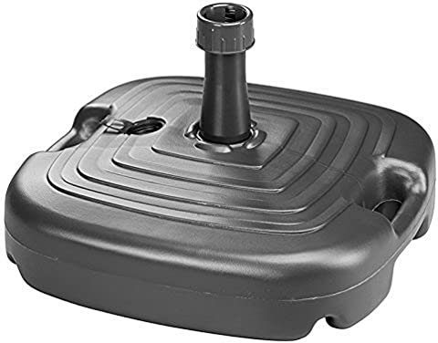 Schneider Schirme 855-15 Supporto in PE, Riempibile con acqua, 20L, Per bastoncini Ø 25 - 32 mm, Antracite