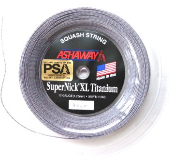 ASHAWAY Supernick XL TI Squash String Reel (360 ft) by